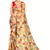 Yellow printed lycra saree with blouse