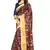 Multicolor printed pure polyester saree with blouse