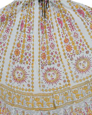 Kastiel Cotton Hand Block Printed Skirt For Women 2