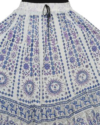 Kastiel Cotton Hand Block Printed Skirt For Women 2