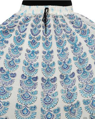 Kastiel Cotton Hand Block Printed Skirt For Women 2