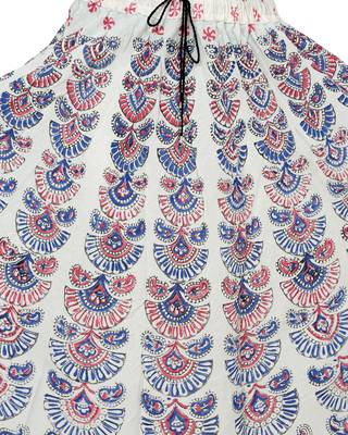 Kastiel Cotton Hand Block Printed Skirt For Women 2