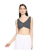 Women's Black organza Readymade Saree Blouse