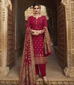 Red fancy pure viscose salwar