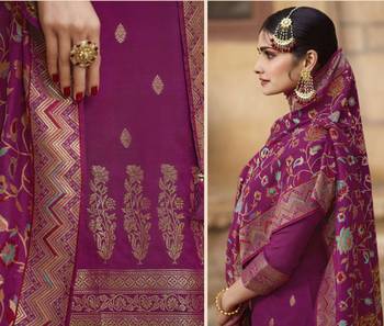 Purple fancy pure viscose salwar 3