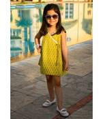 cotton yellow Frock Dress