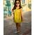 cotton yellow Frock Dress