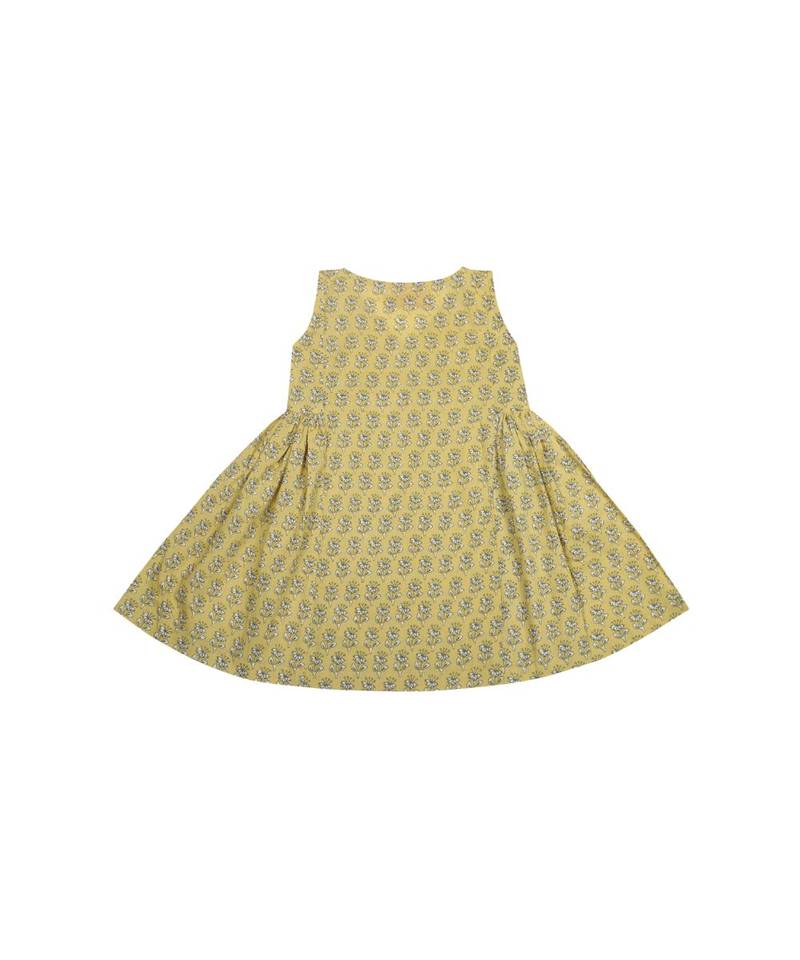 cotton yellow Frock Dress