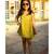 cotton yellow Frock Dress