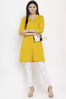 White plain cotton trousers