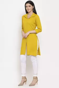 White plain cotton trousers