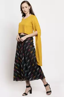 Black plain cambric leggings
