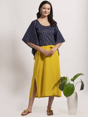 Black plain viscose rayon short-dresses 3