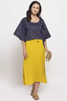 Black plain viscose rayon short-dresses