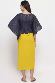 Black plain viscose rayon short-dresses