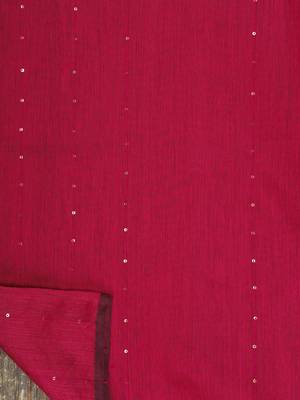 Pink woven silk cotton saree with blouse 5