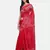 Pink woven pure linen saree with blouse