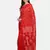 Red woven pure linen saree with blouse