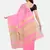Pink woven silk cotton saree with blouse