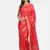 Pink woven silk cotton saree with blouse