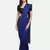 Blue woven pure linen saree with blouse