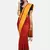 Red plain silk cotton saree with blouse
