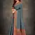 Grey woven banarasi silk saree with blouse