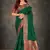 Green woven banarasi silk saree with blouse