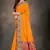 Mustard woven banarasi silk saree with blouse