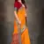 Mustard woven banarasi silk saree with blouse