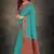 Blue woven cotton silk saree with blouse