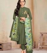 Mehendi fancy cotton salwar