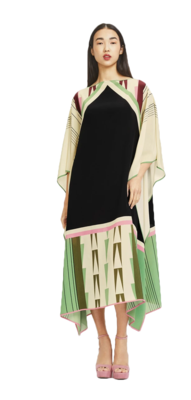 JSDC Women's Casual Wear Printed Softy Silk Kaftan 1