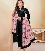 Black fancy cotton salwar
