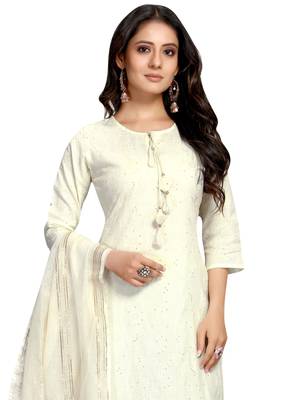 Off-white printed cotton ethnic-kurtis 5