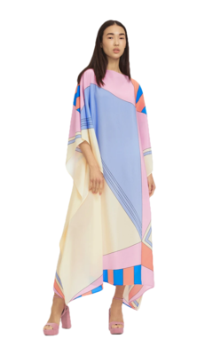 JSDC Women's Lounge Wear Printed Softy Silk Kaftan 1