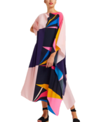 JSDC Women's Beach Wear Printed Softy Silk Kaftan Top