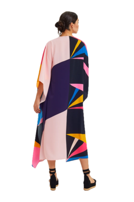 JSDC Women's Beach Wear Printed Softy Silk Kaftan Top 2