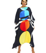 JSDC Women's Calf Length Printed Softy Silk Kaftan