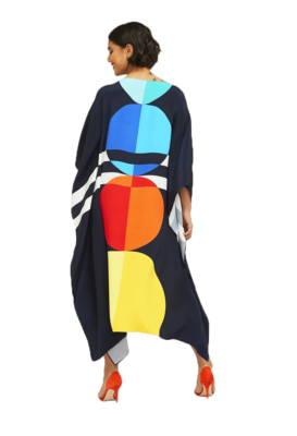 JSDC Women's Calf Length Printed Softy Silk Kaftan 2