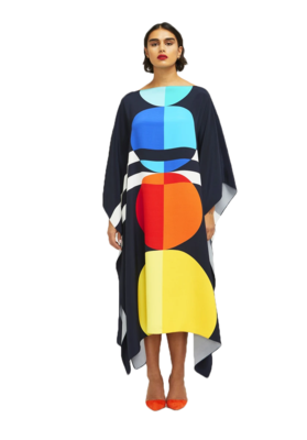 JSDC Women's Calf Length Printed Softy Silk Kaftan 3