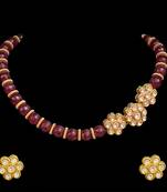 Swabhimann Maroon Ruby  Choker