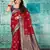 Red Woven Banarsi Silk Blend Saree
