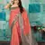 Peach Woven Banarsi Silk Blend Saree