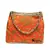 Shoptory India Handicraft Women's Silk Ethnic Rajasthani Hand Bag , Orange