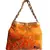 Shoptory India Handicraft Women's Silk Ethnic Rajasthani Hand Bag , Orange