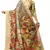 Multicolor printed pure polyester saree with blouse