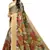 Multicolor printed pure polyester saree with blouse
