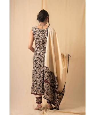 cotton Beige Sheetal KURTA SET 3