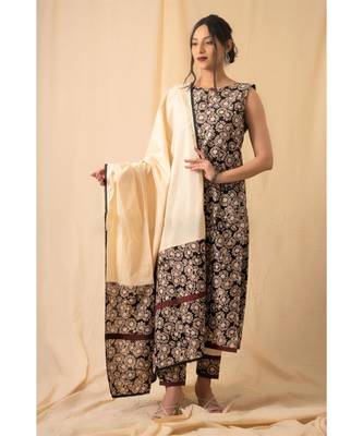 cotton Beige Sheetal KURTA SET 5
